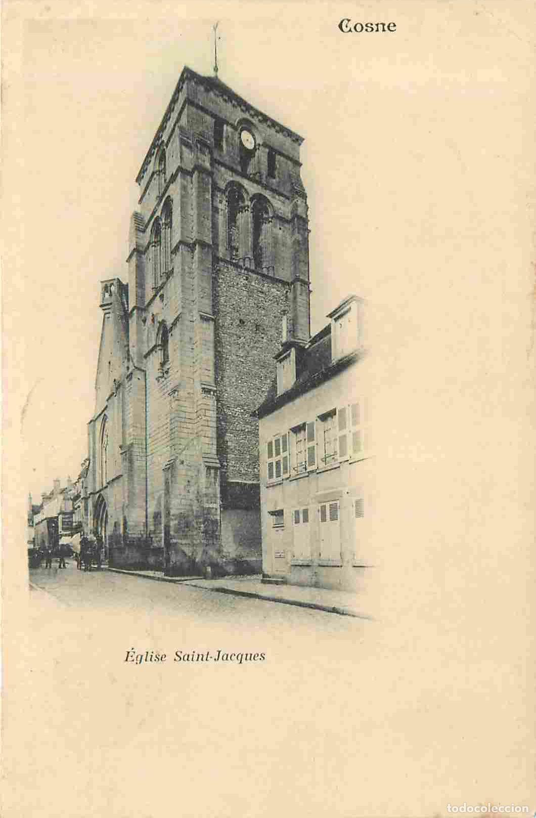 Postales: France - 58 - Cosne Cours sur Loire - Eglise Saint Jacques - Pr&eacute;curseur - CPA - Oblit&eacute;ration de 1902