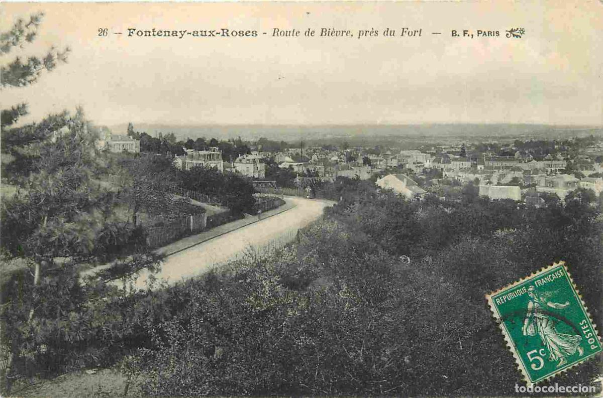 Postales: France - 92 - Fontenay aux Roses - Route de Bi&egrave;vre pr&egrave;s du Fort - CPA - Voir Scans Recto-Verso