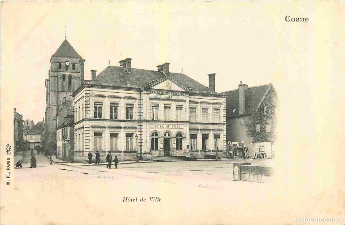 Postales: France - 58 - Cosne Cours sur Loire - Hotel de Ville - Anim&eacute;e - Pr&eacute;curseur - CPA - Voir Scans Recto-
