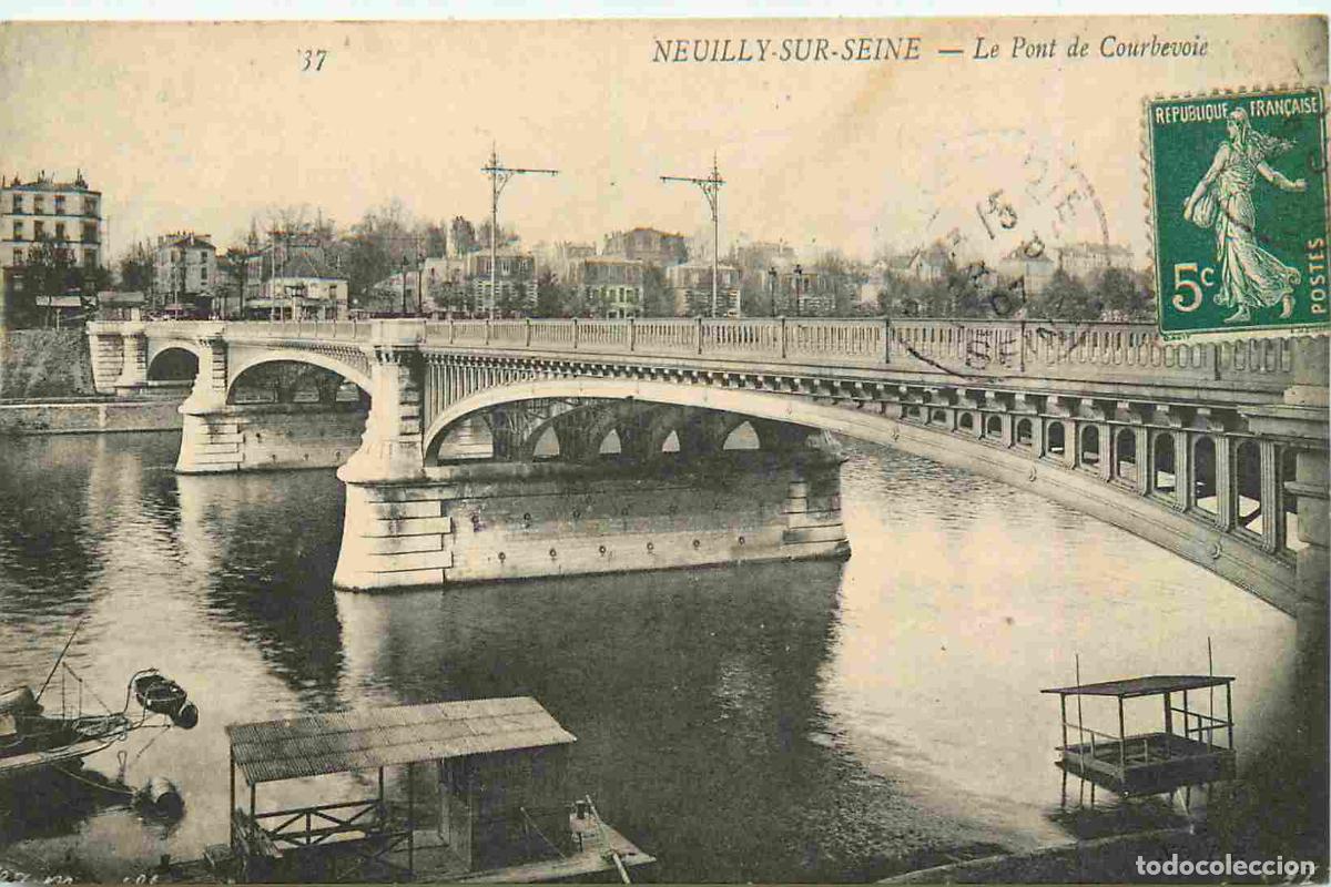 Postcards: France - 92 - Neuilly sur Seine - Pont de Courbevoie - CPA - Oblit&eacute;ration de 1907 - Voir Scans Recto
