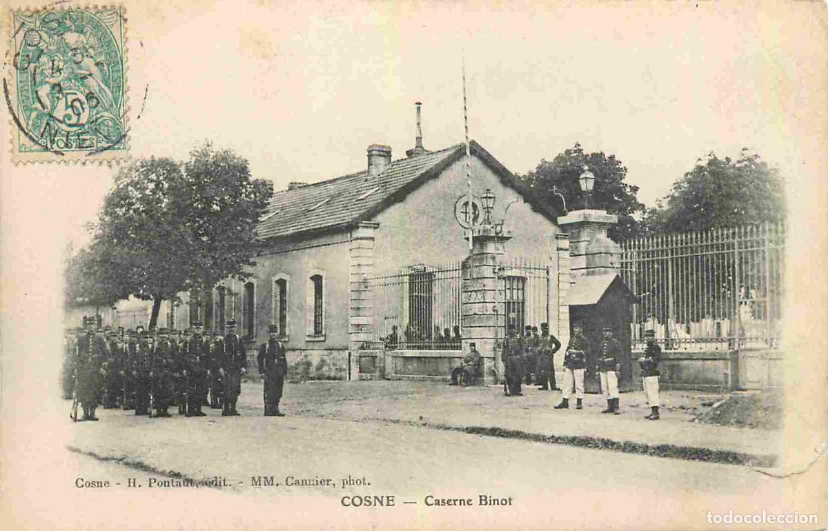 Postkarten: France - 58 - Cosne Cours sur Loire - Caserne Binot - Anim&eacute;e - Militaria - CPA - Oblit&eacute;ration de 190