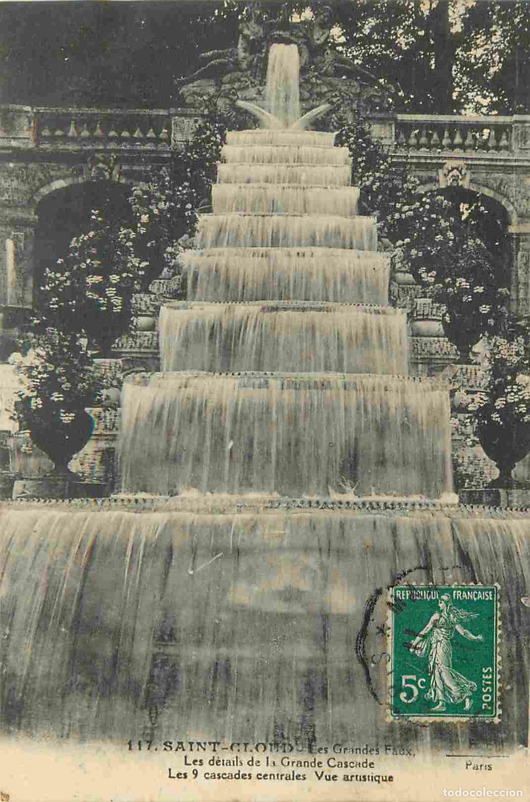 Cartoline: France - 92 - Saint Cloud - Parc de Saint Cloud - Grande Cascade - CPA - Oblit&eacute;ration de 1911 - Voir