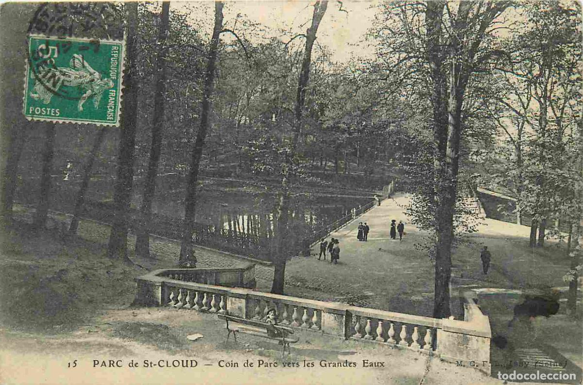 Cartoline: France - 92 - Saint Cloud - Parc de Saint Cloud - Coin du Parc vers les Grandes Eaux - CPA - Oblit&eacute;r