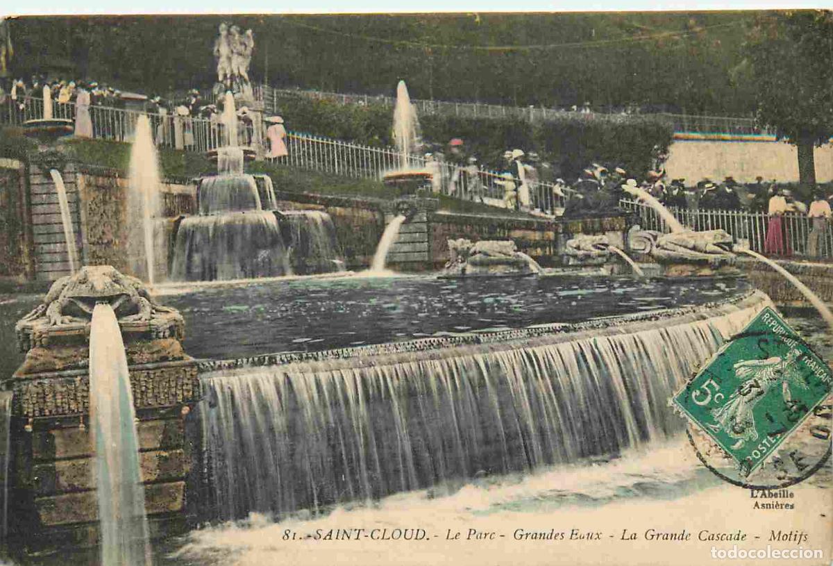 Cartoline: France - 92 - Saint Cloud - Parc de Saint Cloud - Grande Cascade - CPA - Oblit&eacute;ration de 1916 - Voir