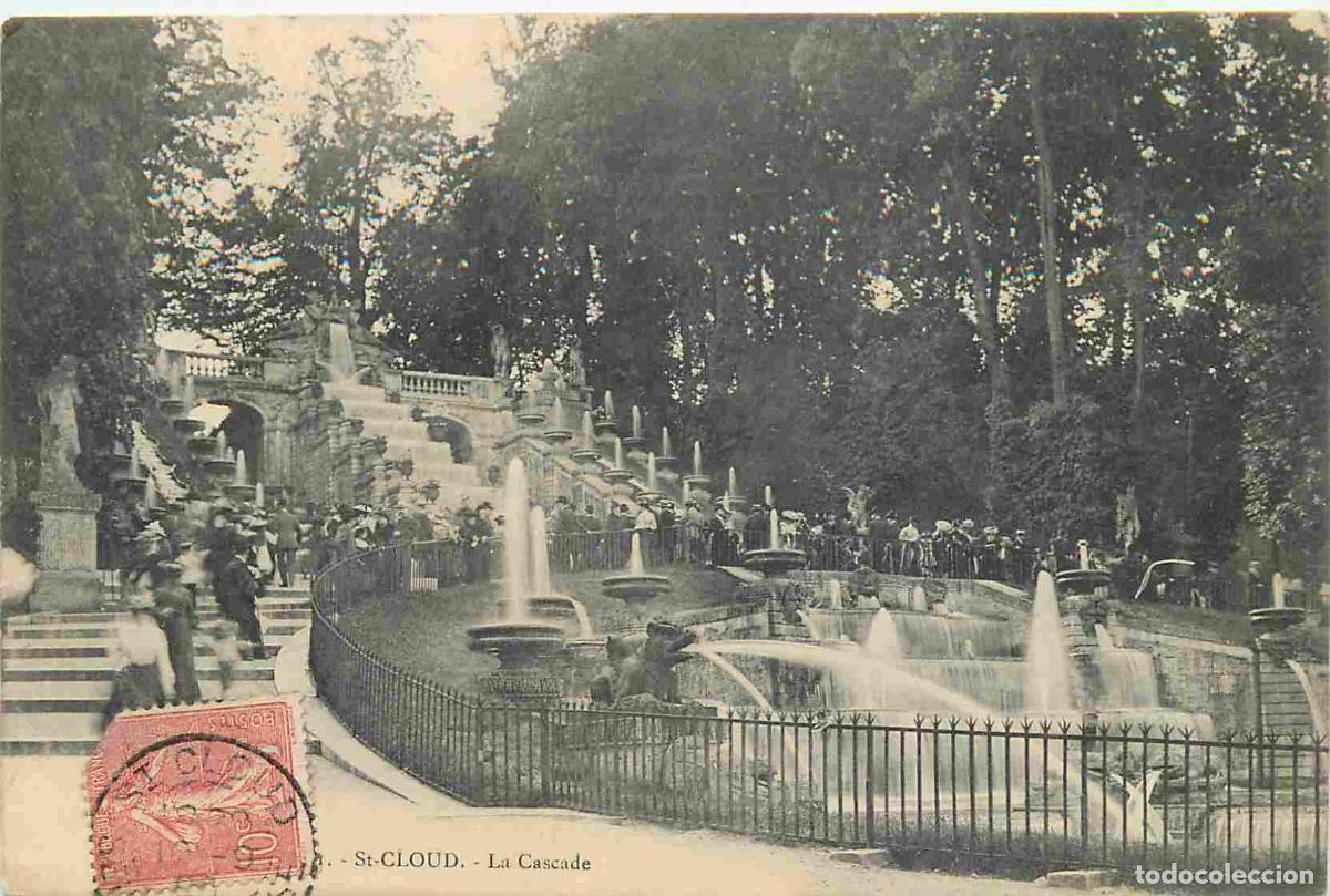 Cartoline: France - 92 - Saint Cloud - Parc de Saint Cloud - Cascade - CPA - Oblit&eacute;ration de 1906 - Voir Scans