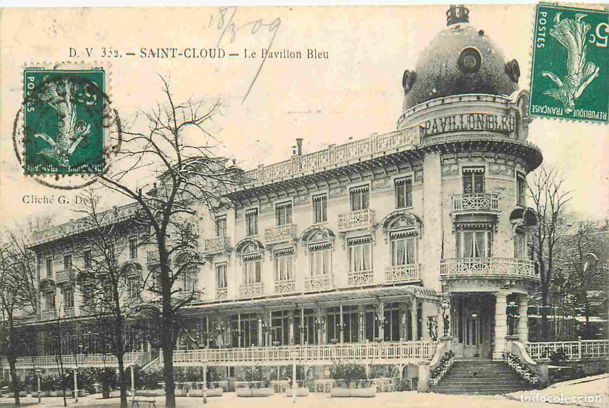 Cartoline: France - 92 - Saint Cloud - Le Pavillon Bleu - CPA - Oblit&eacute;ration de 1909 - Voir Scans Recto-Verso