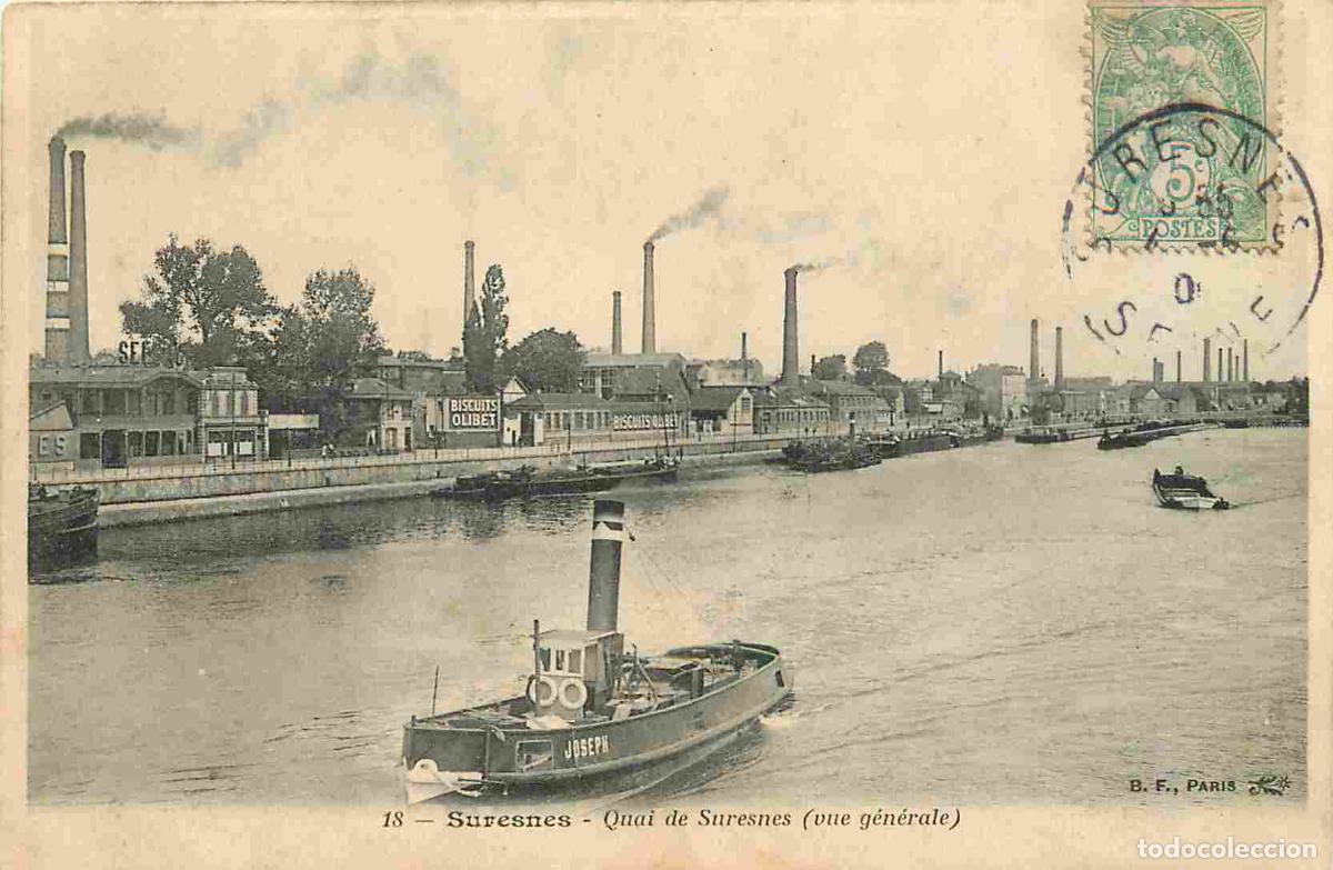 Postais: France - 92 - Suresnes - Quai de Suresnes - Anim&eacute;e - Bateaux - CPA - Voir Scans Recto-Verso