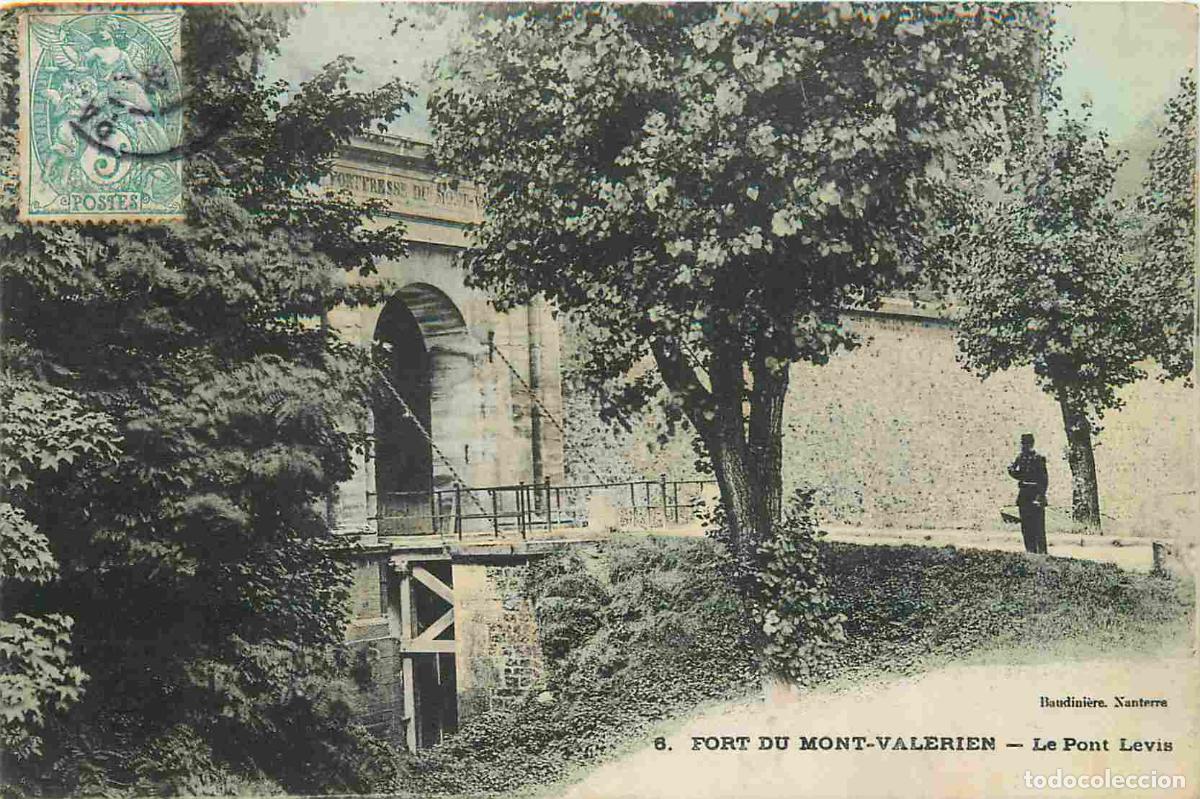 Postais: France - 92 - Suresnes - Fort du Mont Val&eacute;rien - Anim&eacute;e - Coloris&eacute;e - CPA - Voyag&eacute;e en 1906 - Etat m
