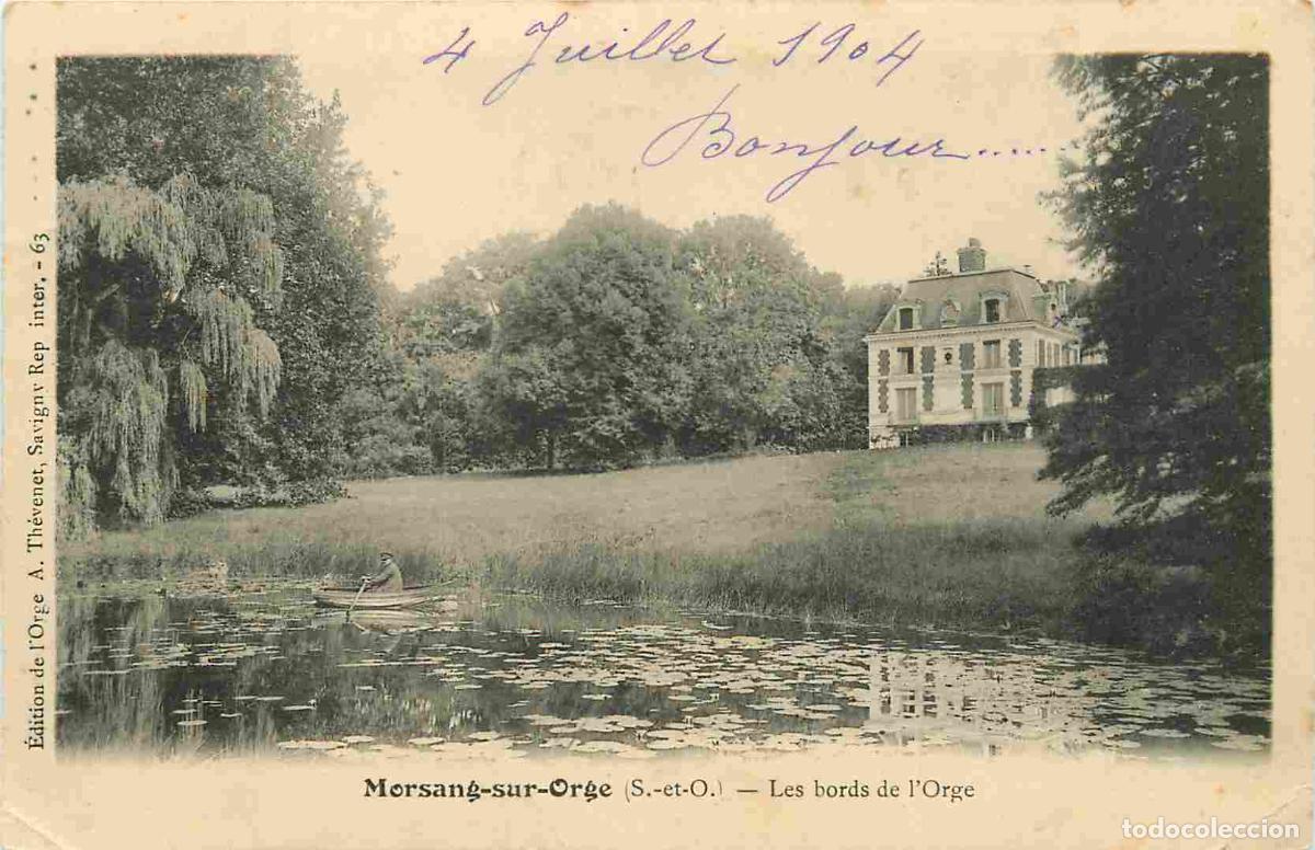 Postais: France - 91 - Morsang sur Orge - Les bords de l'Orge - Pr&eacute;curseur - CPA - Oblit&eacute;ration de 1904 - Voi
