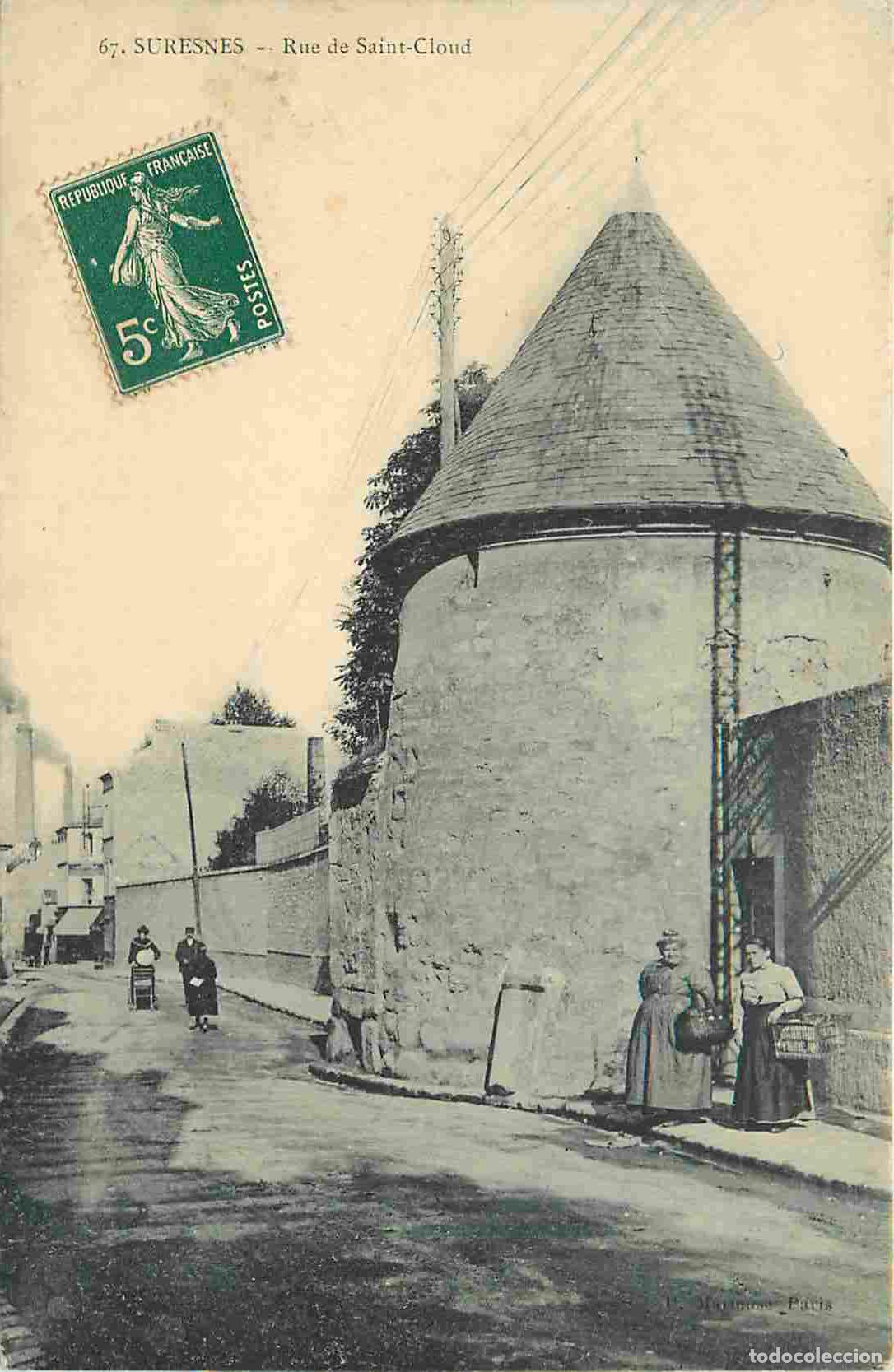 Postcards: France - 92 - Suresnes - Rue de Saint Cloud - Anim&eacute;e - CPA - Oblit&eacute;ration de 1907 - Voir Scans Recto