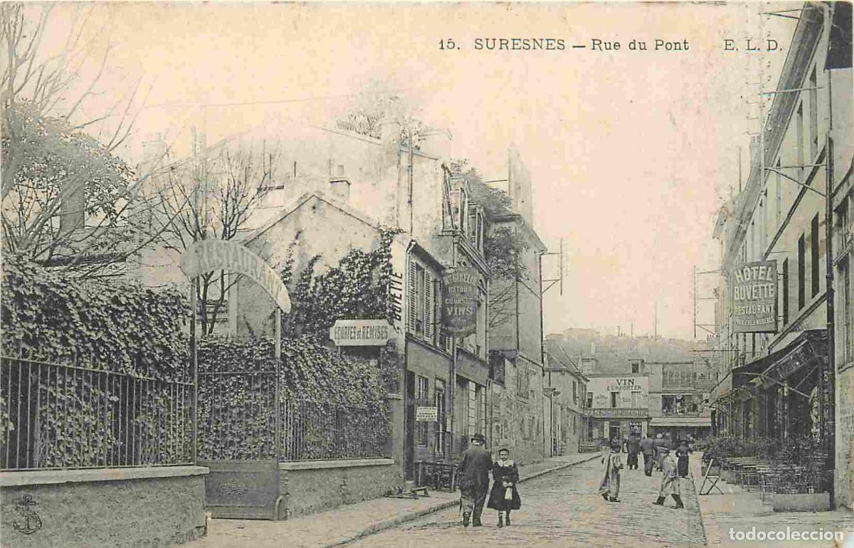 Postcards: France - 92 - Suresnes - Rue du Pont - Anim&eacute;e - CPA - Oblit&eacute;ration de 1906 - Etat &eacute;corn&eacute;e - Voir Sca
