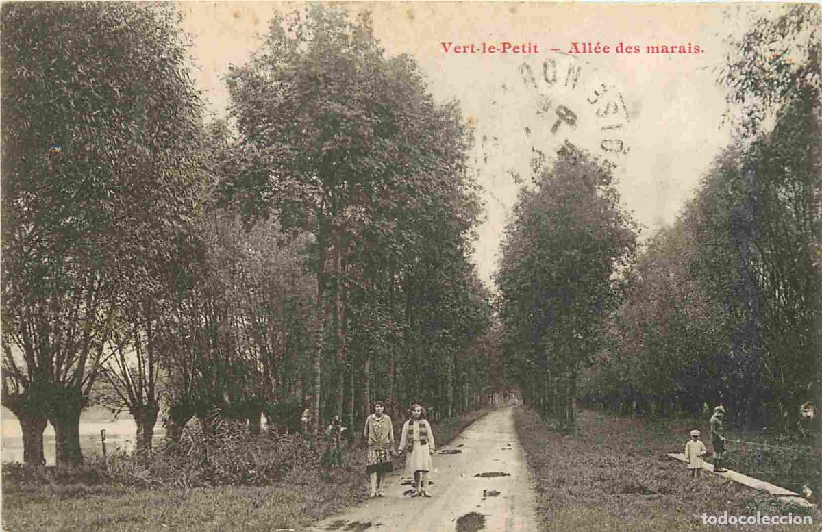 Postcards: France - 91 - Vert-le-Petit - All&eacute;e des marais - Anim&eacute;e - CPA - Oblit&eacute;ration de 1931 - Voir Scans Re
