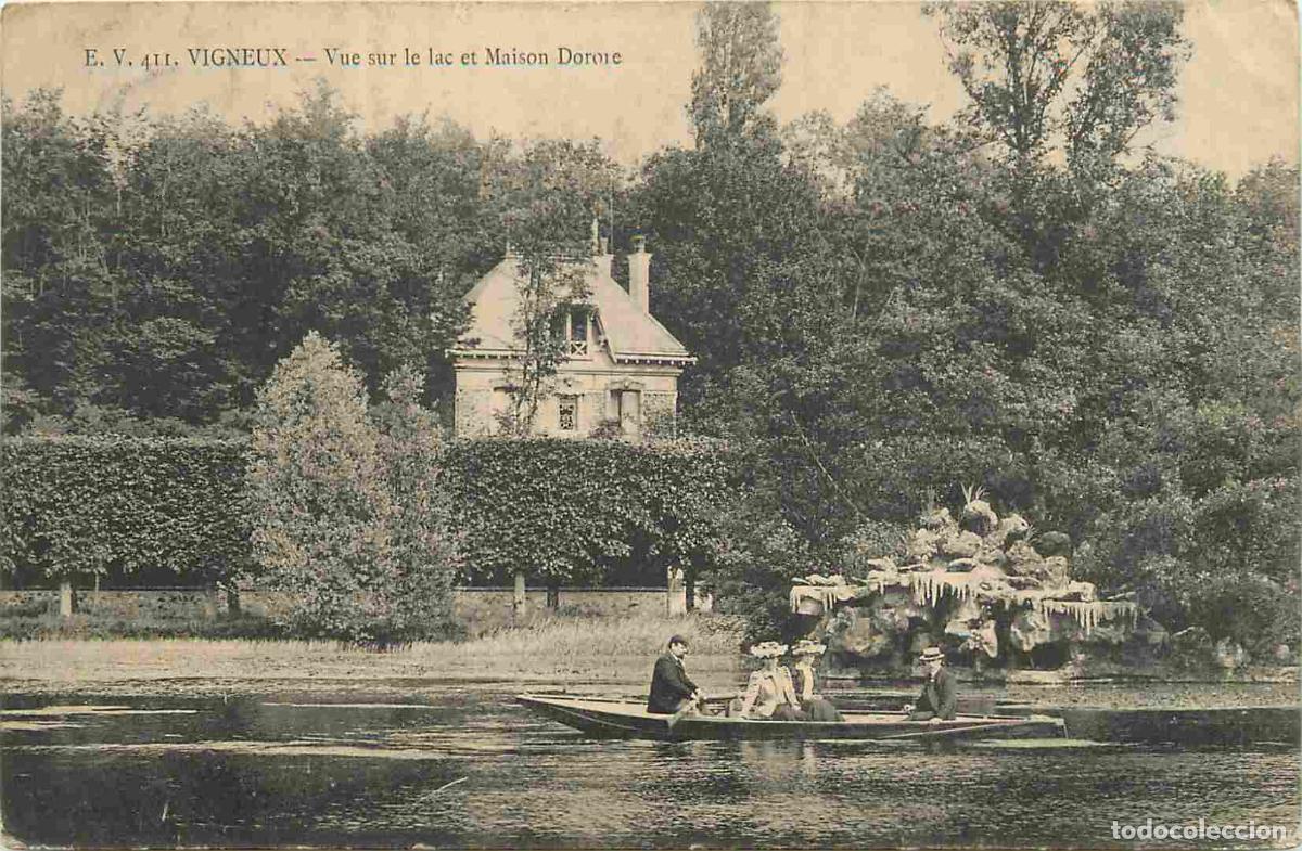 Postcards: France - 91 - Vigneux sur Seine - Vue sur le lac et Maison Dorore - Anim&eacute;e - CPA - Voir Scans Recto-