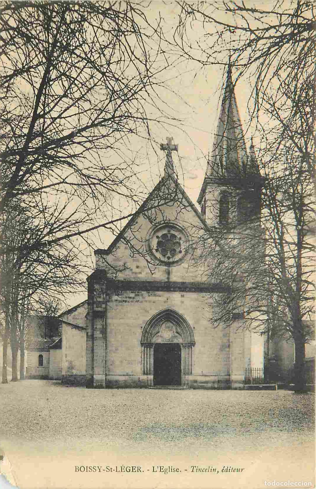 Postcards: France - 94 - Boissy Saint Leger - L'Eglise - CPA - Etat &eacute;corn&eacute;e - Voir Scans Recto-Verso