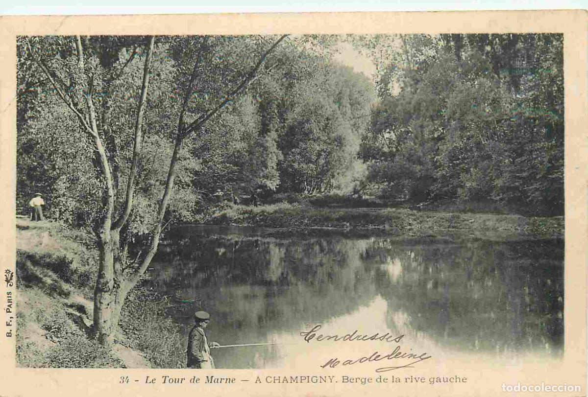 Postales: France - 94 - Champigny sur Marne - Le Tour de Marne - Berge de la rive gauche - Anim&eacute;e - Pr&eacute;curseur
