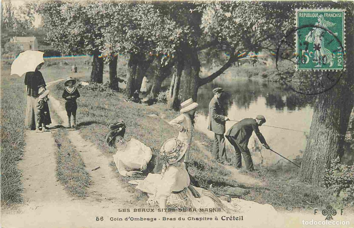 Postales: France - 94 - Creteil - Les beau sites de la Marne - Coin d'ombrage - Le bras du Chapitre - Anim&eacute;e -