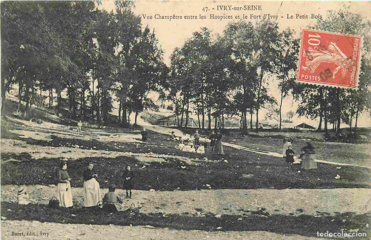 Postales: France - 94 - Ivry sur Seine - Vue Champ&ecirc;tre entre les Hospices et Le Fort d'Ivry - Le Petit Bois -