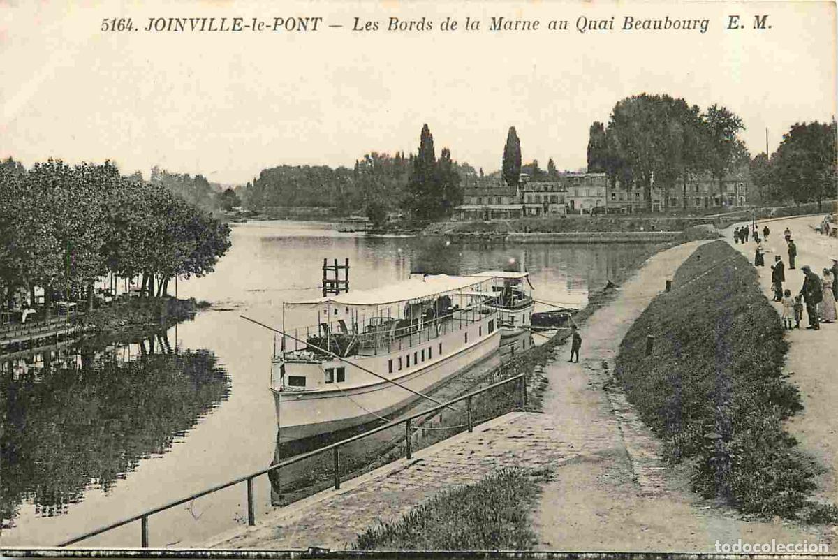 Postales: France - 94 - Joinville le Pont - Les Bords de la Marne au Quai Beaubourg - Anim&eacute;e - Bateaux - CPA -