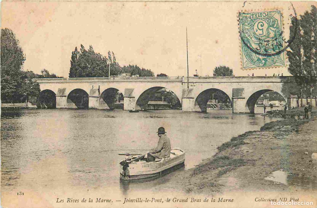 Postales: France - 94 - Joinville le Pont - Les Rives de la Marne - Le Grand Bras de la Marne - Anim&eacute;e - Peche