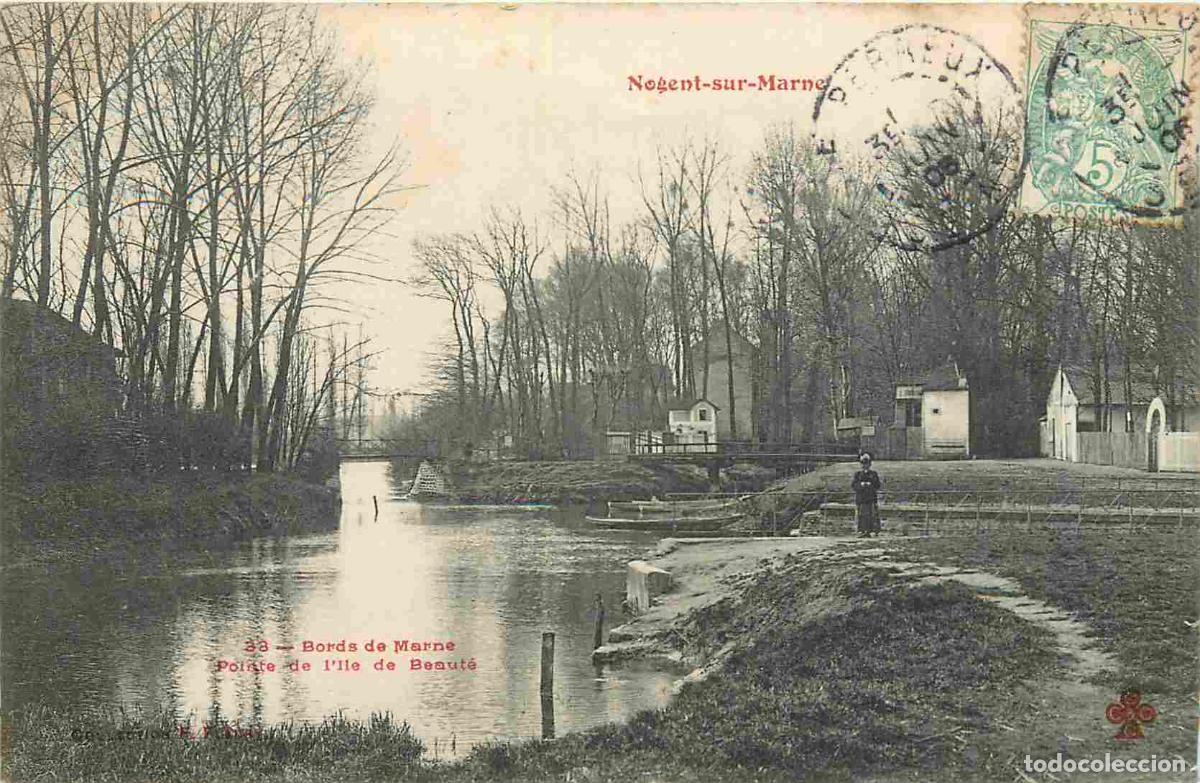Postais: France - 94 - Nogent sur Marne - Bords de Marne - Pointe de l'ile de Beaut&eacute; - Anim&eacute;e - CPA - Oblit&eacute;r