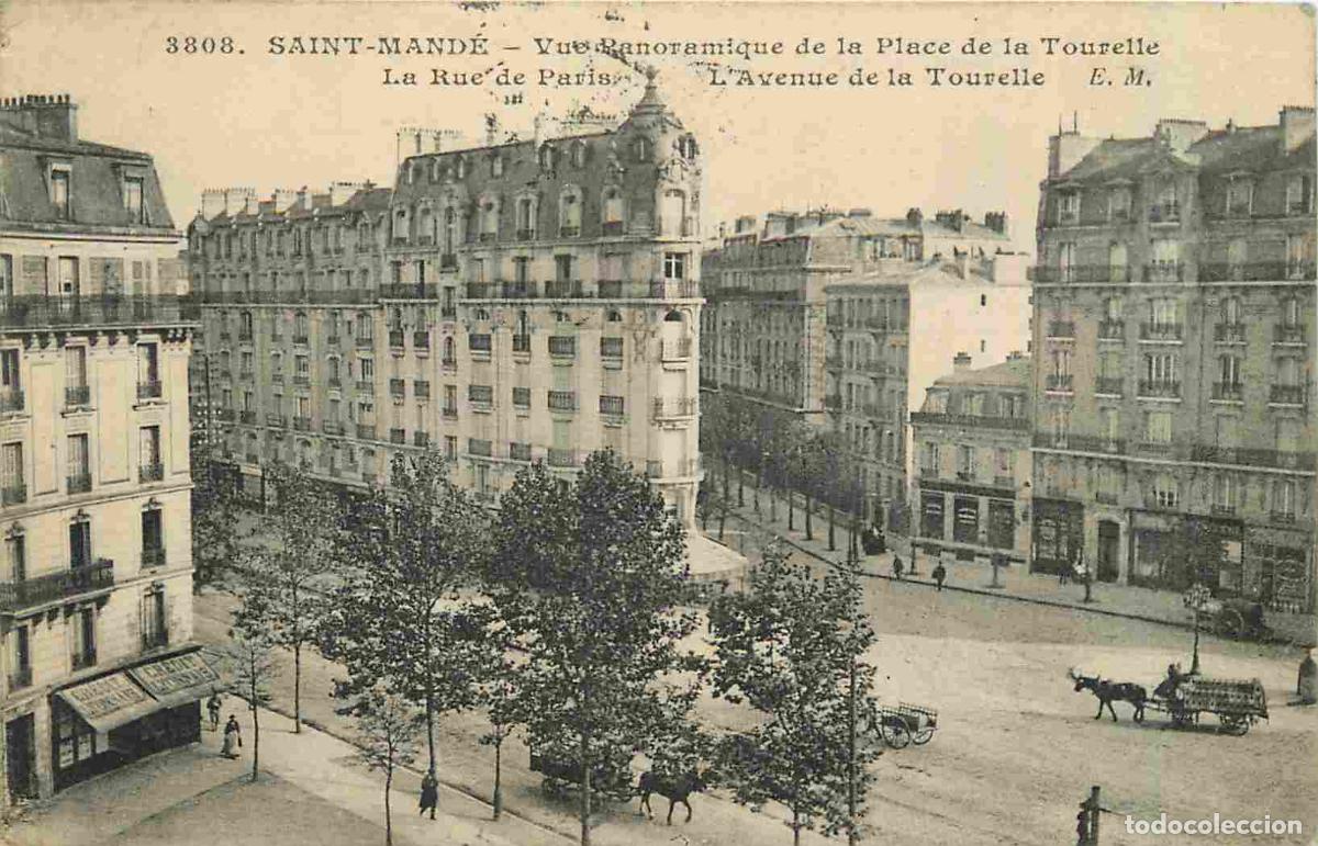 Postais: France - 94 - Saint Mande - Vue panoramique de la Place de la Tourelle - La Rue de Paris - L'Avenue