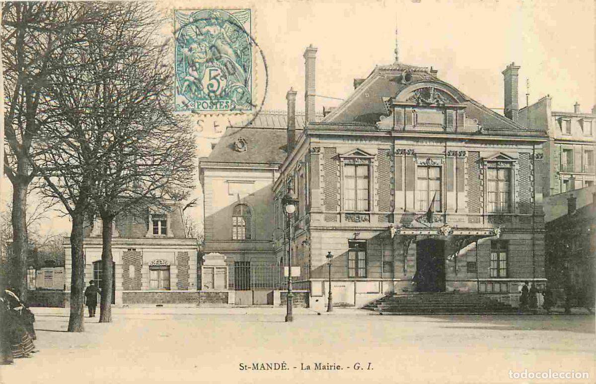 Postais: France - 94 - Saint Mande - La Mairie - Anim&eacute;e - CPA - Oblit&eacute;ration de 1904 - Voir Scans Recto-Verso