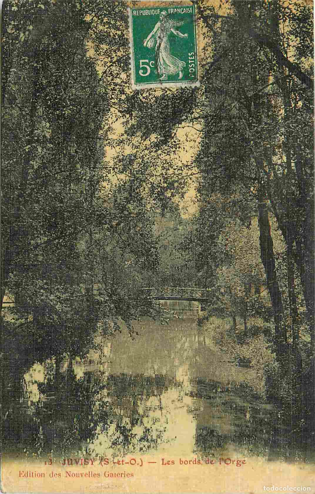 Postais: France - 91 - Juvisy-sur-Orge - Les bords de l'Orge - CPA - Etat carte qui se d&eacute;colle et pli - Voir