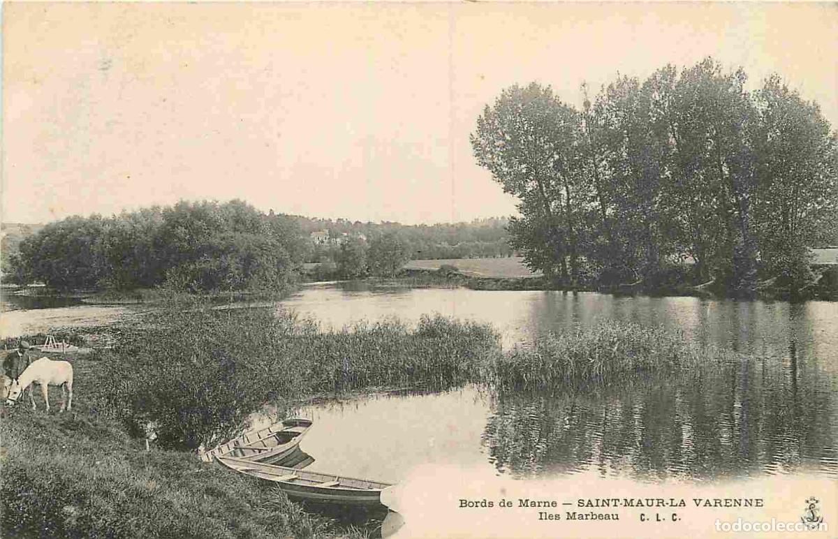 Postais: France - 94 - Saint Maur des Fosses - La Varenne - Bords de Marne - Iles marbeau - Anim&eacute;e - Pr&eacute;curse