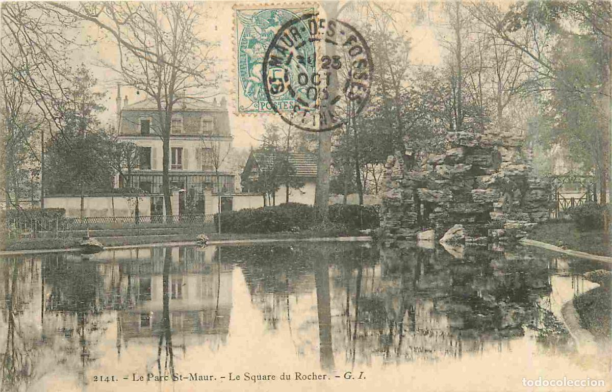 Cartoline: France - 94 - Saint Maur des Fosses - Parc Saint Maur - Le Square du Rocher - CPA - Oblit&eacute;ration de