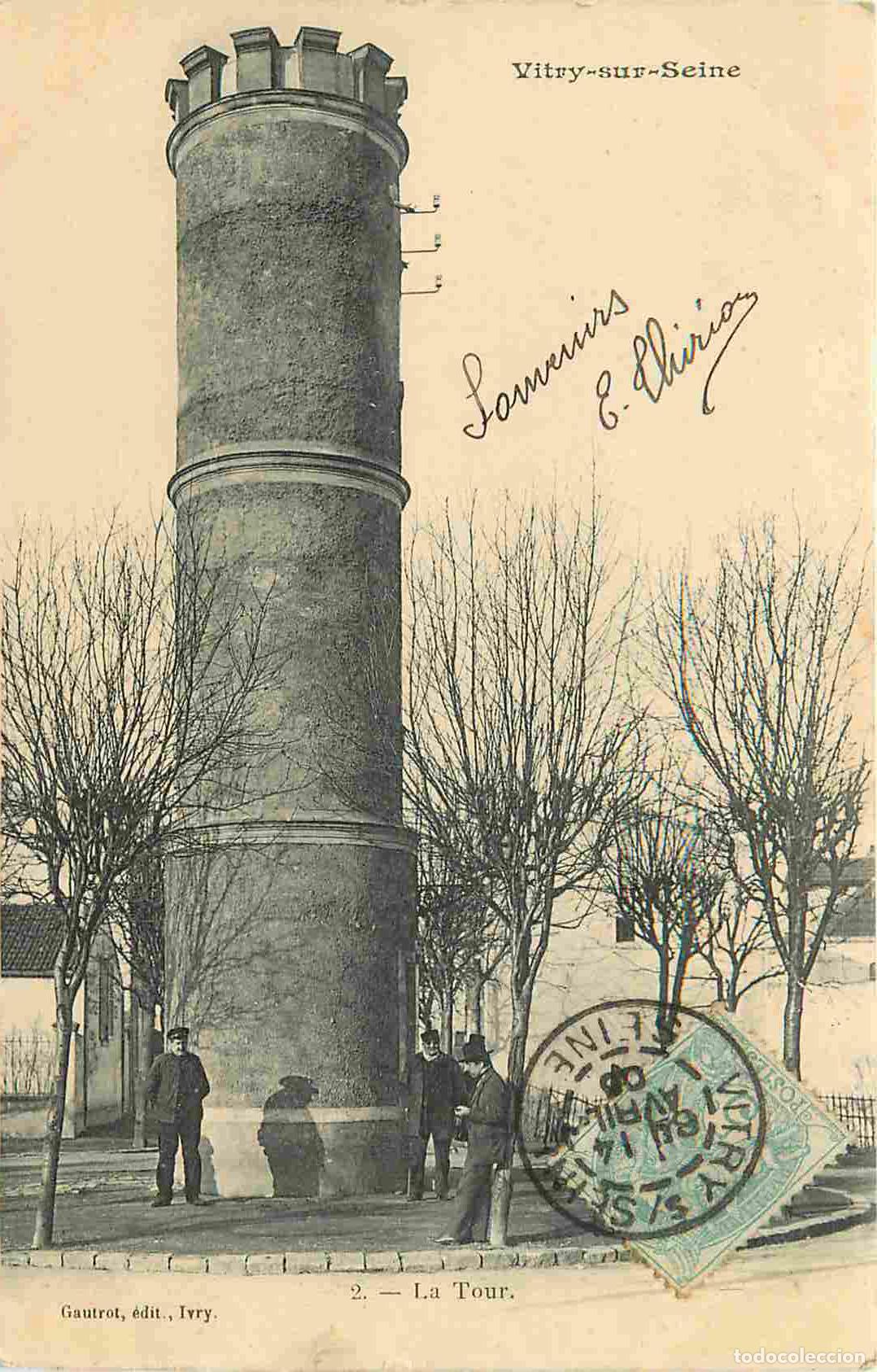 Postales: France - 94 - Vitry sur Seine - La Tour - Anim&eacute;e - Pr&eacute;curseur - CPA - Oblit&eacute;ration de 1905 - Voir Sc