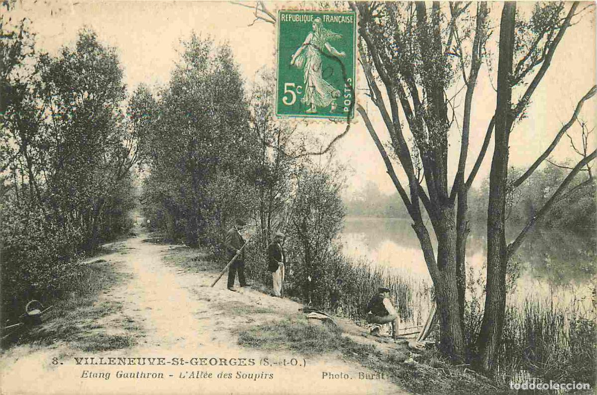 Cartoline: France - 94 - Villeneuve Saint Georges - Etang Gauthron - all&eacute;e des Soupirs - Anim&eacute;e - CPA - Oblit&eacute;r