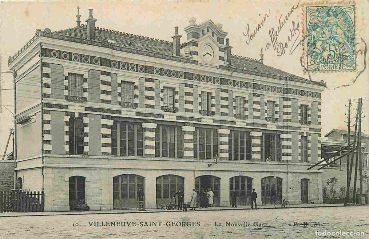 Cartoline: France - 94 - Villeneuve Saint Georges - La nouvelle Gare - Anim&eacute;e - CPA - Oblit&eacute;ration de 1907 - Vo