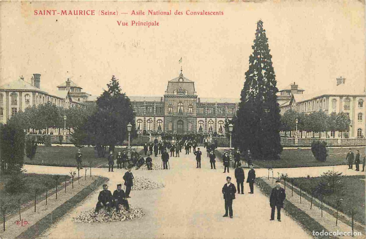 Cartoline: France - 94 - Saint Maurice - Asile National des Convalescents - Vue Principale - Anim&eacute;e - CPA - Obl