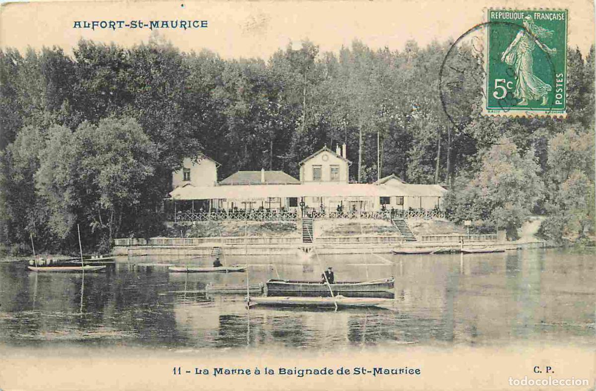 Cartoline: France - 94 - Saint Maurice - La Marnee &egrave; la Baignade de St-Maurice - Anim&eacute;e - CPA - Oblit&eacute;ration de