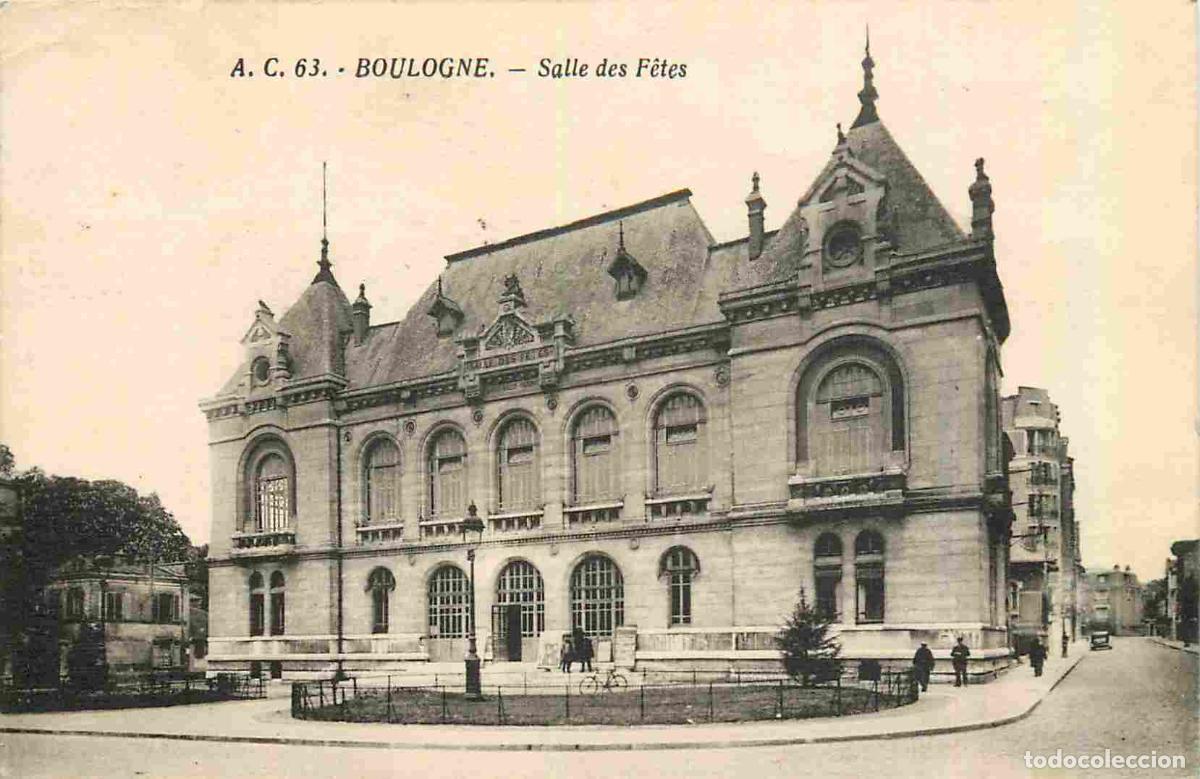 Postcards: France - 92 - Boulogne Billancourt - Boulogne sur Seine - Salle des F&ecirc;tes - CPA - Oblit&eacute;ration de 19