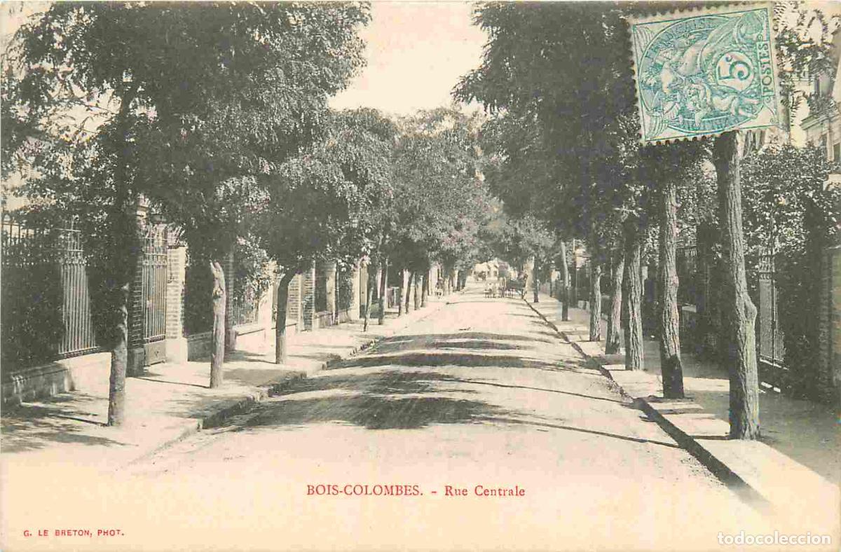 Postcards: France - 92 - Bois-Colombes - Rue Centrale - CPA - Oblit&eacute;ration de 1904 - Voir Scans Recto-Verso
