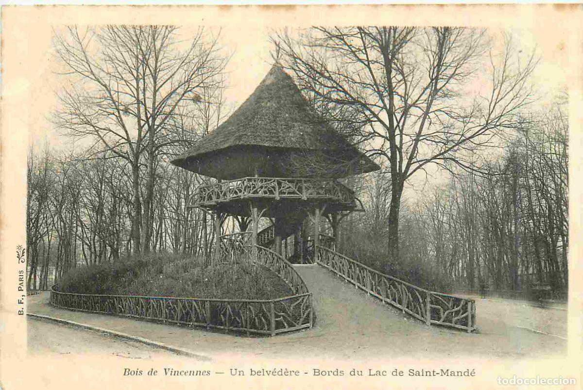 Cartes Postales: France - 94 - Vincennes - Bois de Vincennes - Un belv&eacute;d&egrave;re - Bords du Lac de Saint-Mand&eacute; - Pr&eacute;curseu