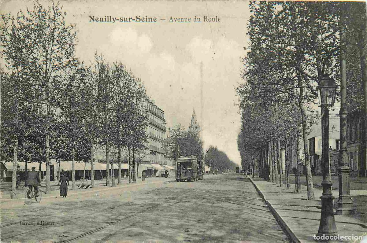 Postales: France - 92 - Neuilly sur Seine - Avenue du Roule - Anim&eacute;e - CPA - Oblit&eacute;ration de 1908 - Voir Scans