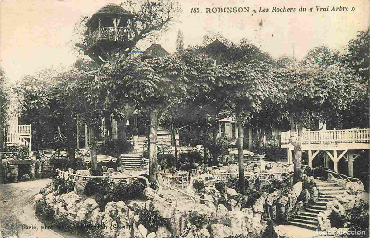 Postales: France - 92 - Robinson - Les Rochers du Vrai Arbre - CPA - Oblit&eacute;ration de 1928 - Voir Scans Recto-V