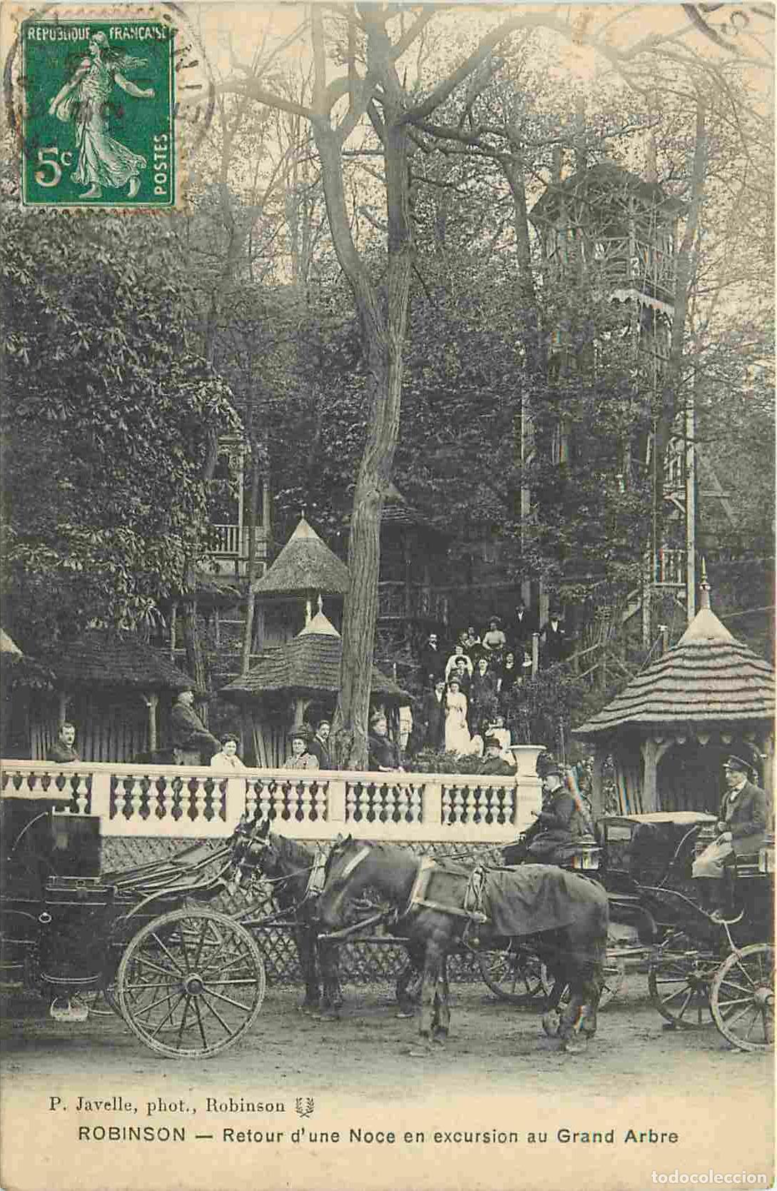 Postales: France - 92 - Robinson - Retour d'une Noce en excursion au Grand Arbre - Anim&eacute;e - CPA - Oblit&eacute;ration