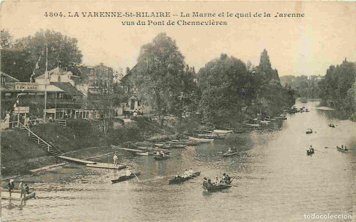 Cartes Postales: France - 94 - La Varenne - Saint Hilaire - La Marne et le quai de la Varenne vus du Pont de Chennevi