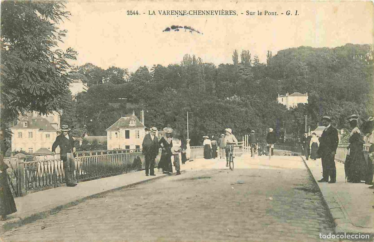 Cartes Postales: France - 94 - La Varenne - Chennevi&egrave;res - Sur le Pont - Anim&eacute;e - CPA - Oblit&eacute;ration de 1905 - Voir S