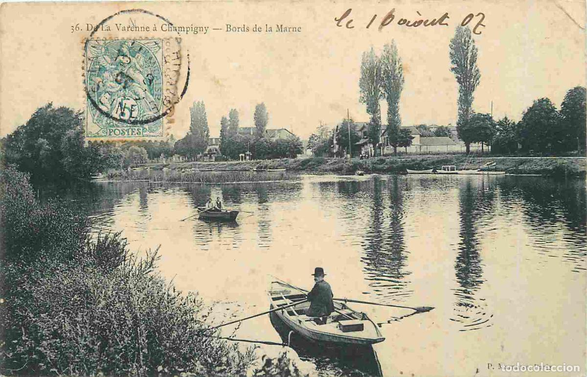 Cartes Postales: France - 94 - La Varenne - De La Varenne &agrave; Champigny - Bords de la Marne - Anim&eacute;e - Canotage - CPA -