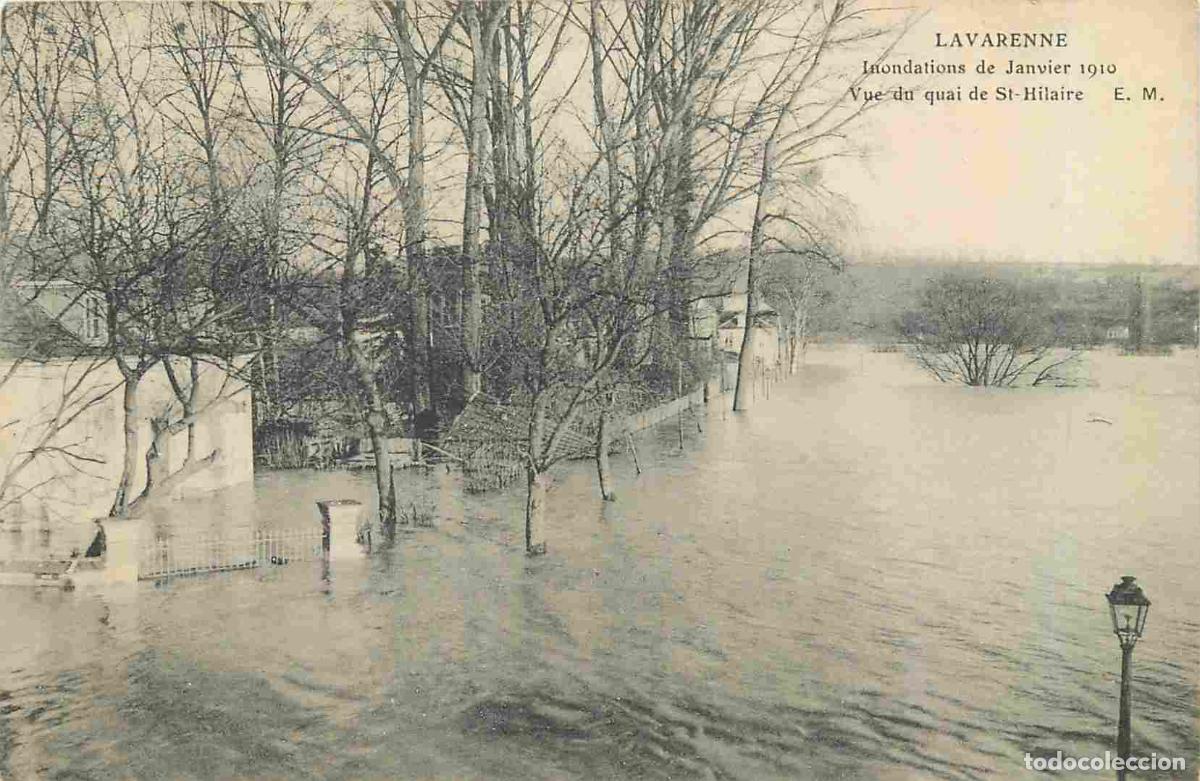 Cartes Postales: France - 94 - La Varenne - inondations de Janvier 1910 - Vue du Quai de Saint Hilaire - CPA - Voir S