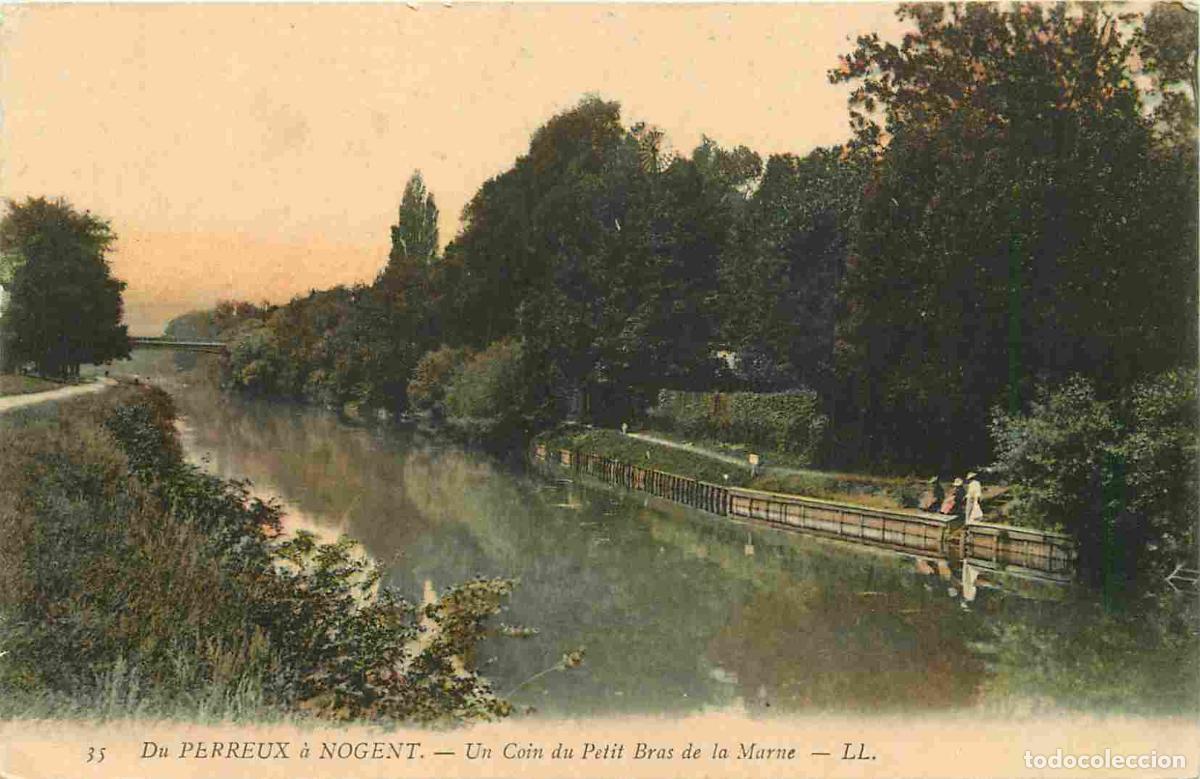 Cartes Postales: France - 94 - Le Perreux sur Marne - De Perreux &agrave; Nogent - Un Coin du Petit Bras de la Marne - Color