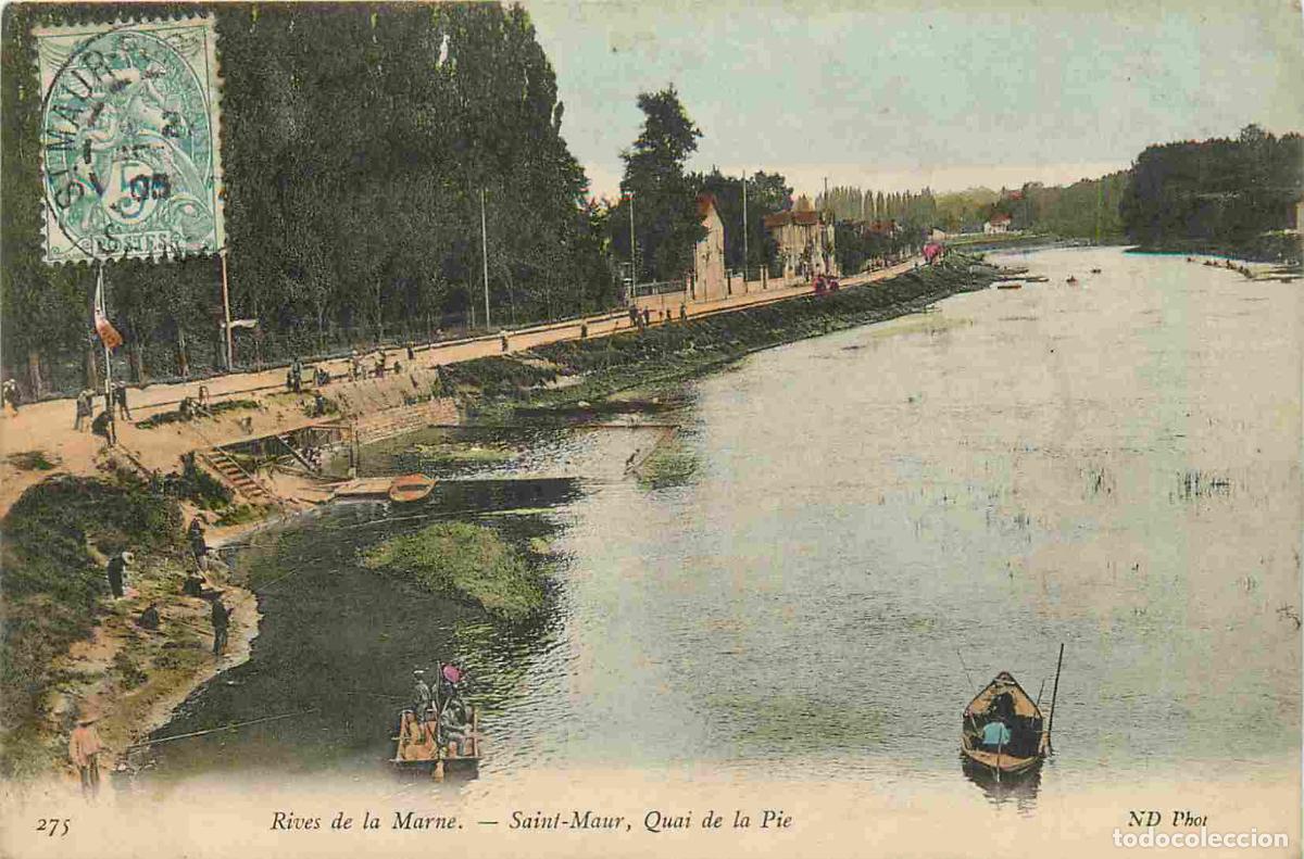 Postkarten: France - 94 - Saint Maur des Fosses - Rives de la Marne - Quai de la Pie - Coloris&eacute;e - CPA - Oblit&eacute;r