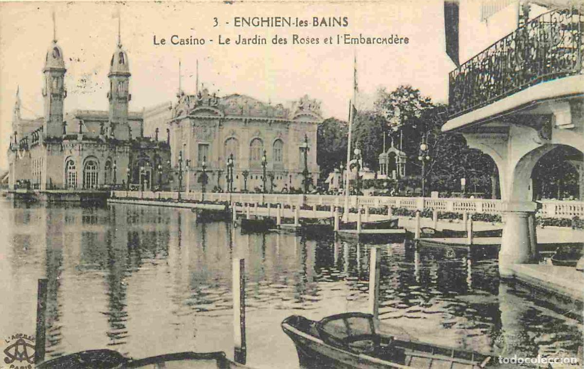 Postcards: France - 95 - Enghien les Bains - Le Casino - Le Jardin des Roses et l'Embarcad&egrave;re - CPA - Oblit&eacute;rat