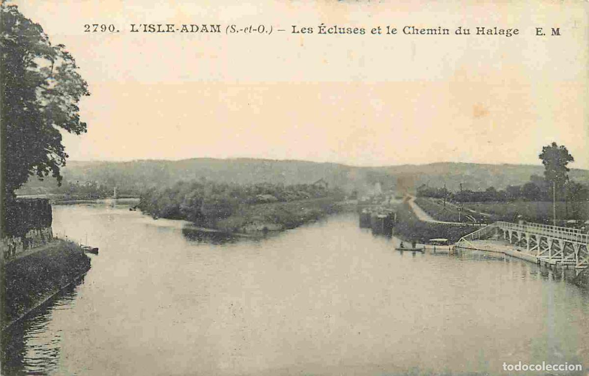 Postales: France - 95 - L'Isle Adam - Les Ecluses et le Chemin du Halage - CPA - Voir Scans Recto-Verso