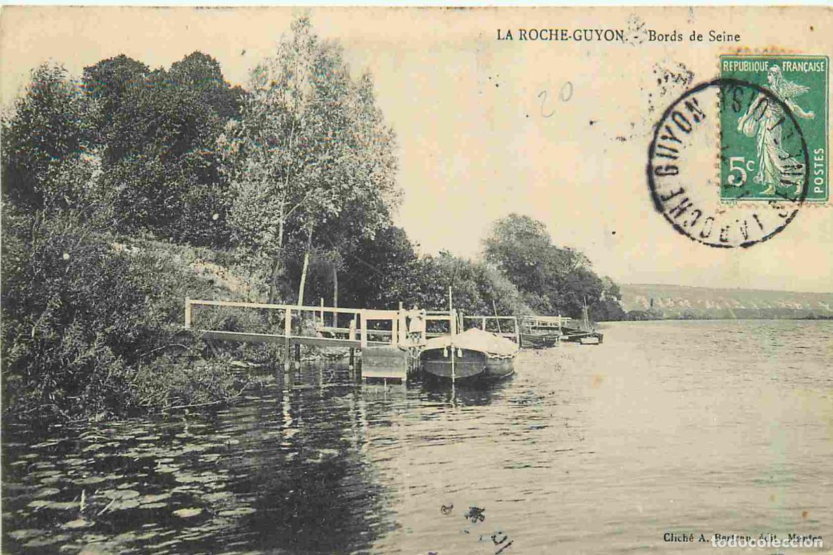 Postales: France - 95 - La Roche Guyon - Bords de Seine - CPA - Oblit&eacute;ration de 1909 - Voir Scans Recto-Verso