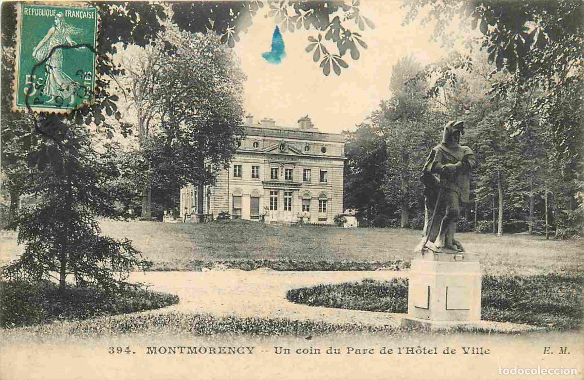 Postales: France - 95 - Montmorency - Un coin du Parc de l'H&ocirc;tel de Ville - CPA - Oblit&eacute;ration de 1909 - Voir